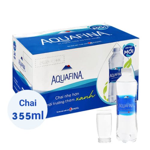 Thùng nước Aquafina 355ml