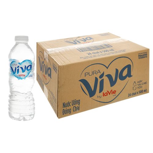Thùng nước suối LaVie Viva 500ml