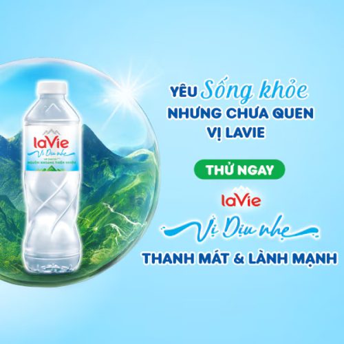 Thùng nước LaVie 500ml Vị Dịu nhẹ